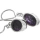 11/16" DAINTY OVAL PURPLE CHAROITE 925 STERLING SILVER earrings