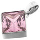 1 1/8" 15mm Pink Quartz In 925 Sterling Silver Pendant