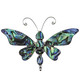 2 3/4" PAUA ABALONE SHELL BUTTERFLY 925 STERLING SILVER brooch AND pendant