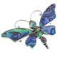 2 3/4" PAUA ABALONE SHELL BUTTERFLY 925 STERLING SILVER brooch AND pendant