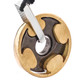 925 Silver Mens Brushed Gold Gunmetal Black Metal Plated Sterling Pendant, 1"