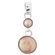 925 Silver Peach Gold Biwa Freshwater Coin Pearl Sterling Pendant, 1 1/4"