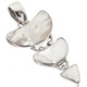 925 Silver Cascading White Mother Of Pearl Sterling Chandelier Pendant, 1 1/2"