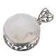 Sale! 925 Silver Sparkllng Round Agate Druzy Drusy Sterling Pendant, 1 3/8"