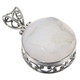 Sale! 925 Silver Sparkllng Round Agate Druzy Drusy Sterling Pendant, 1 3/8"