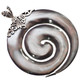 2" 925 Silver Mother Of Pearl Tribal Maori Shell Pendant