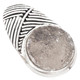 925 Silver Blue Agate Druzy Drusy Sterling Pendant, 11/16"