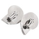 925 Silver Lusterous Paisley Pattern Nautilus In Sterling Clip-on Earrings, 1"