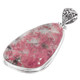 925 Silver Norwegian Thulite Rosaline Pink Sterling Handmade Pendant, 2"