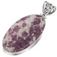 925 Silver Brazilian Amethyst In Matrix Handmade Sterling Pendant, 2 1/8"