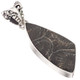 925 Silver Moroccan Coral Fossil Bali Handmade Sterling Pendant, 1 5/8"