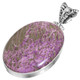 925 Silver Stichtite Purple Mineral Handmade Sterling Pendant, 1 3/4"