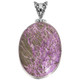 925 Silver Stichtite Purple Mineral Handmade Sterling Pendant, 1 3/4"