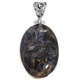 925 Silver South Africa Pietersite Handmade Sterling Pendant, 1 5/8"