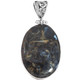 925 Silver South Africa Pietersite Handmade Sterling Pendant, 1 5/8"
