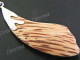 2 3/8" 925 Silver Coconut Wood Pendant