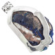 925 Silver Rare Malachite In Blue Azurite Druzy Sterling Pendant, 2 1/2"