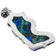 925 Silver Rare Sparkling Blue Azurite Druzy Sterling Pendant, 2 3/4"