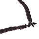 White Genuine Oyster Mother Of Pearl Shell Flower Brown Braided Cord Necklace