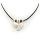 Big Genuine Tiger Shark Tooth Teeth 18" Black Leather Necklace, 1"