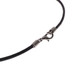 Big Genuine Tiger Shark Tooth Teeth 18" Black Leather Necklace, 1"