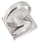 925 Silver Square Paua Abalone Shell Sterling Ring, 3/4"