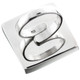 925 Silver Square Paua Abalone Shell Sterling Us 7 Ring, 7/8"