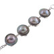 925 Silver 4 Link Mabe Blister Pearl In Mother Of Pearl Shell Bracelet