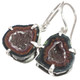 925 Silver Genuine Mexican Tabasco Geode Druzy Sterling Earrings