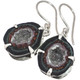 925 Silver Genuine Mexican Tabasco Geode Druzy Sterling Earrings
