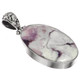 925 Silver Purple Rare Utah Tiffany Stone Handmade Sterling Pendant, 1 1/2"