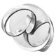 925 Silver Oval Opulent Mabe Blister Mother Of Pearl Shell Sz 6 Ring, 1 1/4"