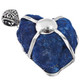 925 Silver Very Rare Specimen Azurite Nodule Geode Druzy Sterling Pendant