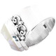 925 Silver Sparkling White Opal Titanium Agate Druzy Sterling Sz 7 Ring