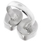 Genuine Mexican Geode Drusy Pair 925 Sterling Silver Ring, US 8