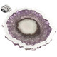 925 Silver Rare Magnificent Large Amethyst Geode Crystal Slice Pendant, 3 3/4"