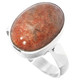 Sparkling Indian Sunstone 925 Sterling Silver Ring, Size 9