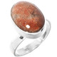 Sparkling Indian Sunstone 925 Sterling Silver Ring, Size 9