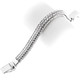 10mm Mens Braided Bali Handmade Chain 925 Sterling Silver Bracelet, 7-9"