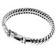 8mm Wide Snake Chain Bali Handmade 925 Sterling Silver Bracelet, 7-9"