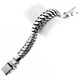 15mm Mens Extra Wide Heavy Snake Chain Bali 925 Sterling Silver Bracelet, 7-10"