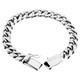 12mm Mens Wide Cuban Curb Chain 925 Sterling Silver Handmade Bracelet, 7-9.5"