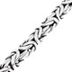 12mm Mens Oval Byzantine Chain Handmade 925 Sterling Silver Bracelet, 7.5-10"