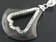 1 5/8" 925 Silver Sono Wood Pendant