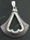 1 5/8" 925 Silver Sono Wood Pendant