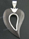 1 5/8" 925 Silver Sono Wood Pendant