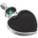 925 Silver Heart New Zealand Paua Abalone Shell Sterling Pendant, 2 1/4"