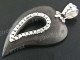 1 5/8" 925 Silver Sono Wood Pendant
