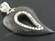 1 5/8" 925 Silver Sono Wood Pendant