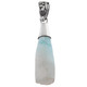 925 Silver Dominican Republic Larimar Sterling Pendant, 1 5/8"